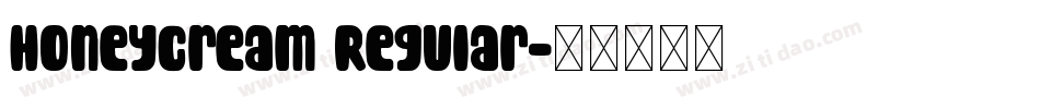HoneyCream Regular字体转换
